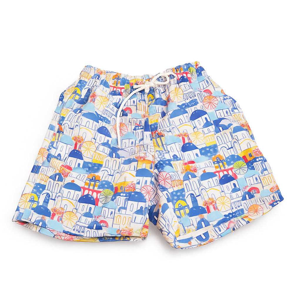 Santorini Men Swim Shorts - Loomaswim.com