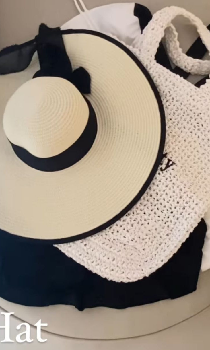 White Beach Straw Hat - Loomaswim.com