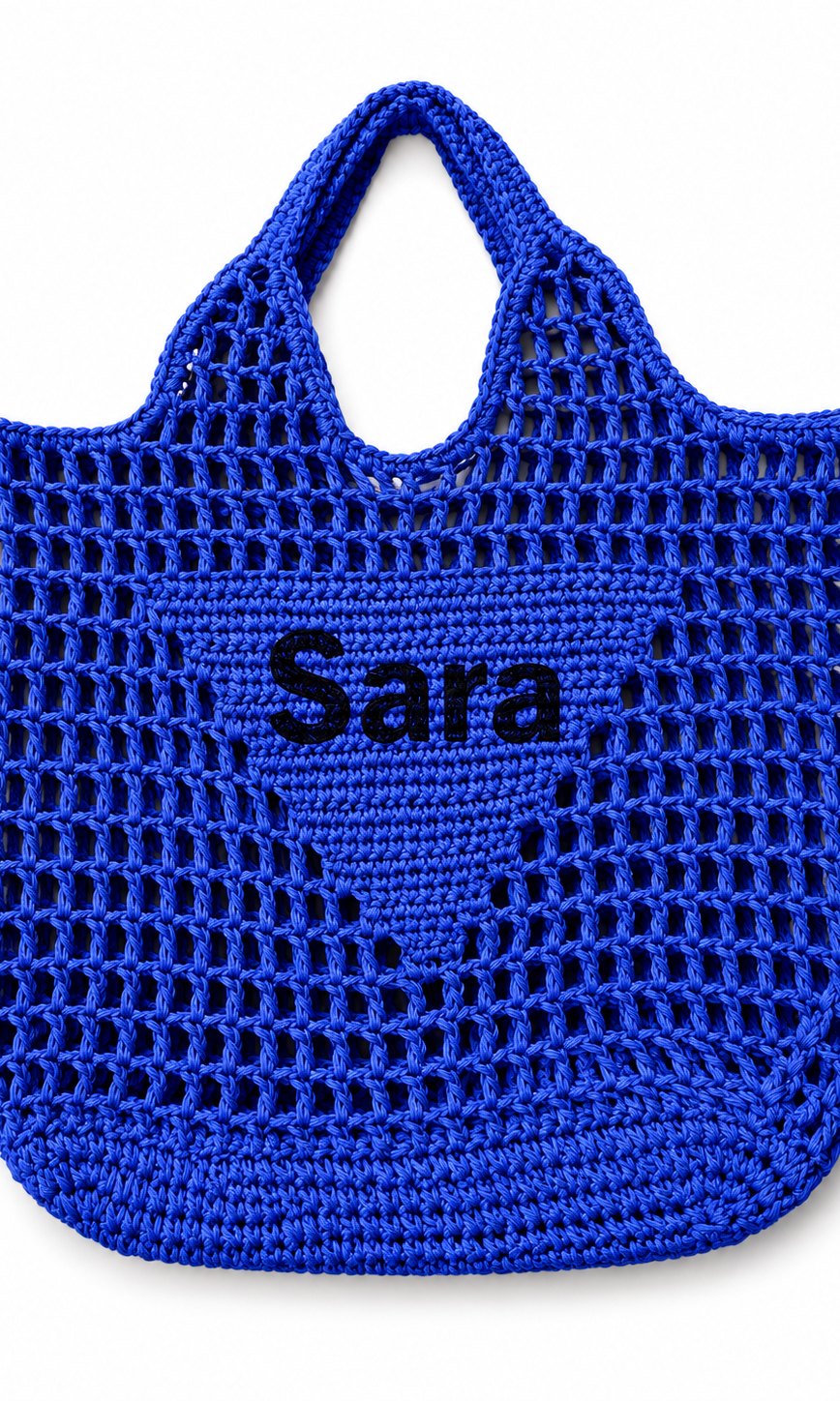 Blue Medium Tote Bag - Loomaswim.com