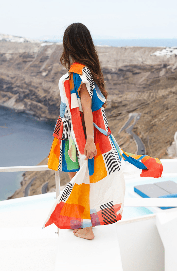 Orange 2 - Piece Resort Set – Skirt & Kimono | Free Size - Loomaswim.com