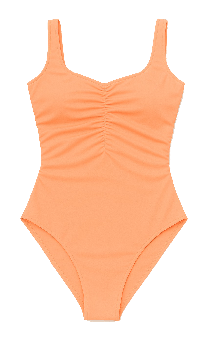 Peach Glow Swimsuit with Women Swim Shorts Set - Loomaswim.com