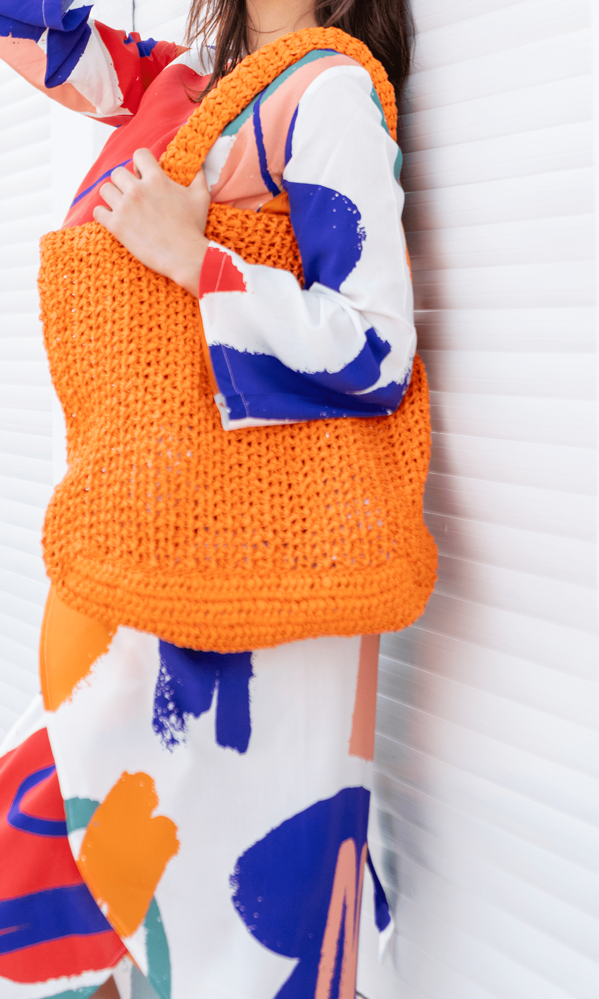 Vibrant Vogue: 2 - Piece Blouse and Skirt Set - Colorful Modern Pattern - Loomaswim.com