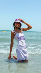 Ciao Bella 💜 – Lavender Swimsuit with Cherry Embroidery - Loomaswim.com
